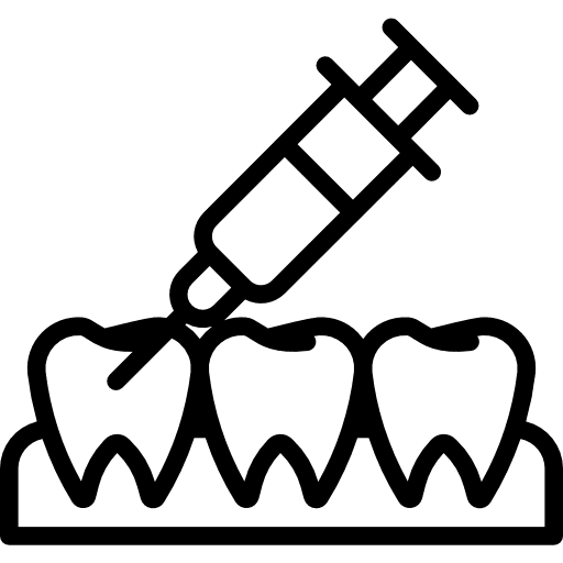 Anesthesia drug tool teeth icon