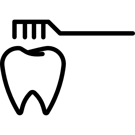 Dental dentist brush dental icon