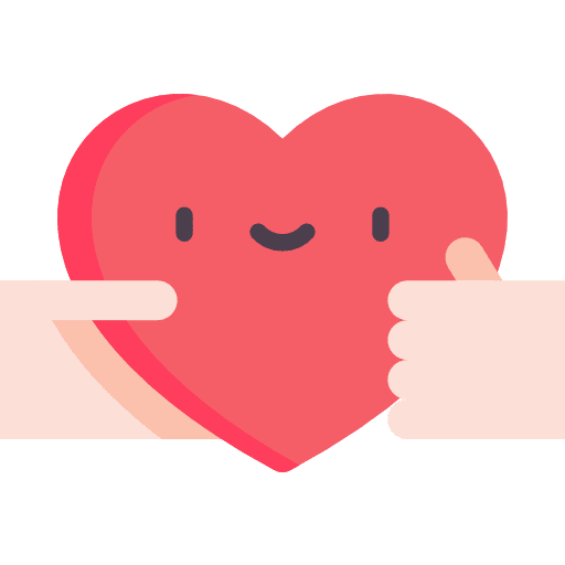 Give heart give love hands icon
