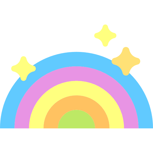 Rainbow nature atmospheric rainbow icon