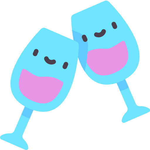 Toast food smiley drinks icon