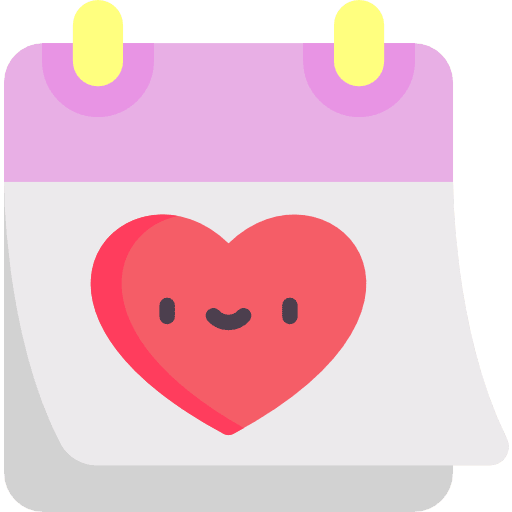 Calendar calendar schedule heart icon