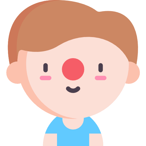 Clown fun people user icon