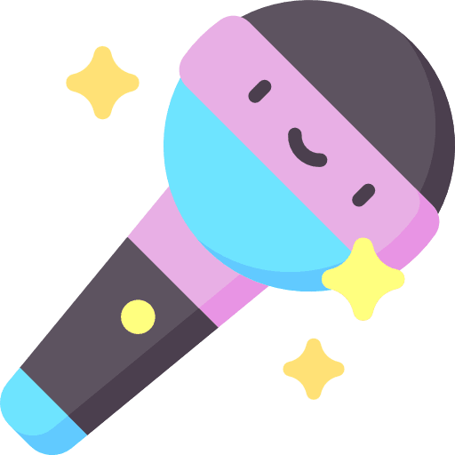 Microphone sing electronics song icon