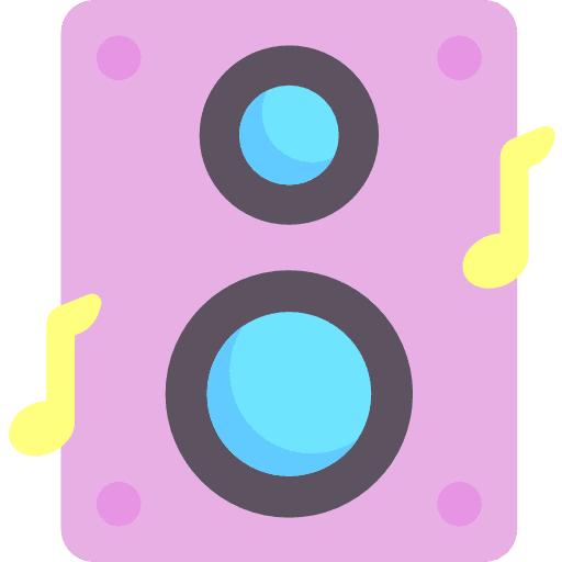 Music buffer speaker music and multimedia icon