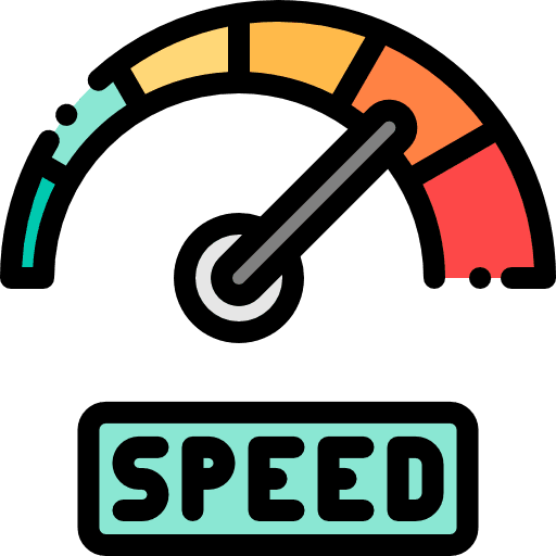 Speed transportation measuring tools and utensils icon