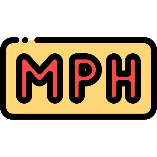 Mph ui transportation miles per hour icon