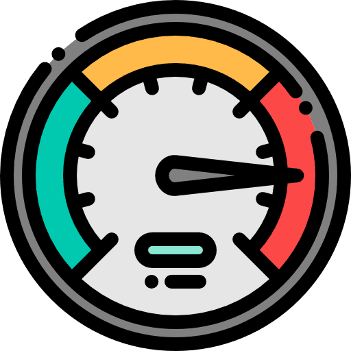 Speedometer bandwidth speed attitude icon