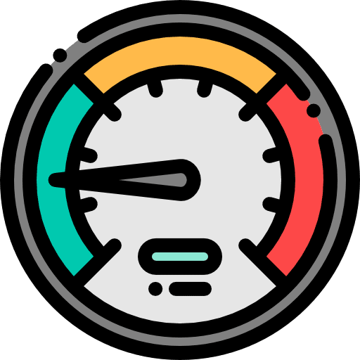 Speedometer measure interface meter icon