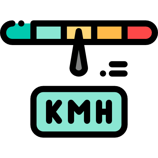 Speedometer measure performance velocity icon