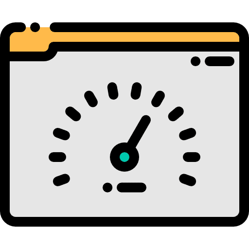 Speedometer meter attitude speed icon