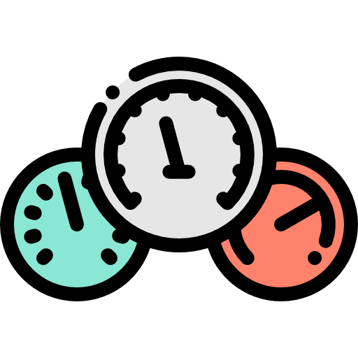 Speedometer speed time and date velocity icon