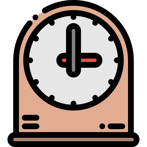 Table clock time table table clock icon