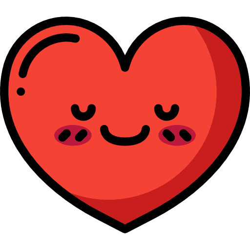 Heart love love and romance emotions icon