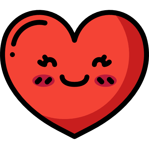 Heart romantic emotions romance icon