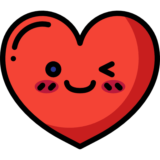 Heart heart love and romance emotions icon