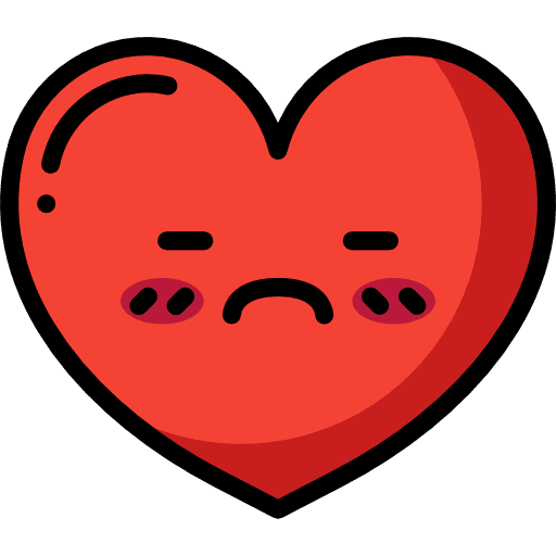 Heart heart romantic sad icon