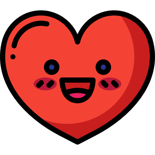 Heart love romantic emoji icon