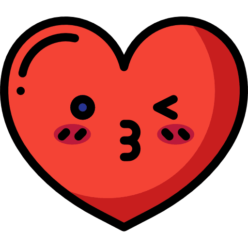 Heart heart kiss emoji icon