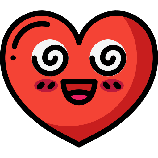 Heart romantic heart love icon