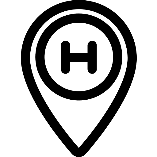 Hotel location pin map point location icon