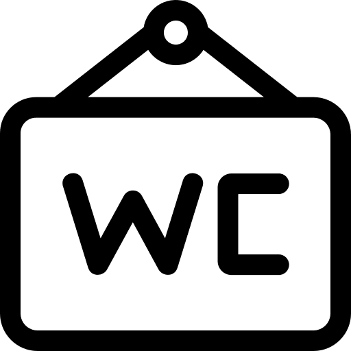 Wc restroom bathroom shapes and symbols icon