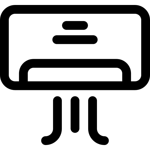 Air conditioner refreshing technology machine icon