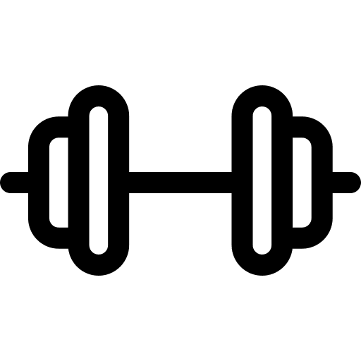 Gym fitness sports and competition exercise icon