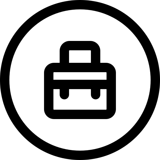 Hand bag baggage suitcase brifcase icon