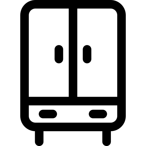 Wardrobe wardrobe closet cabinet icon