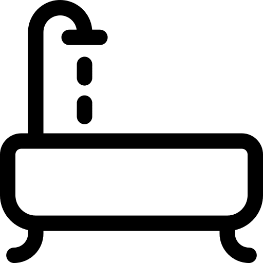 Bathtub personal care bathroom furniture and household icon