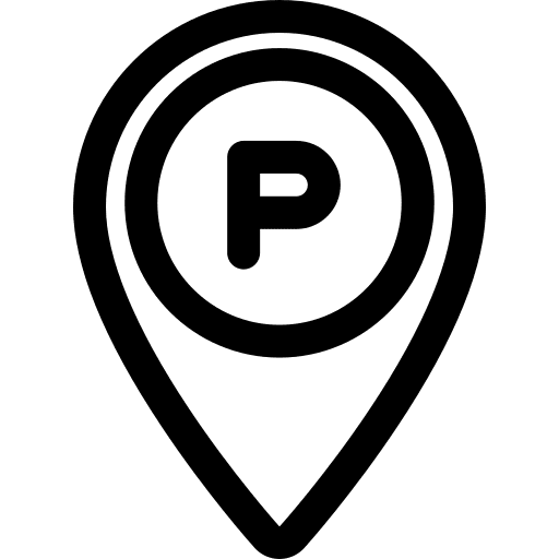 Location map locator car parking parking icon