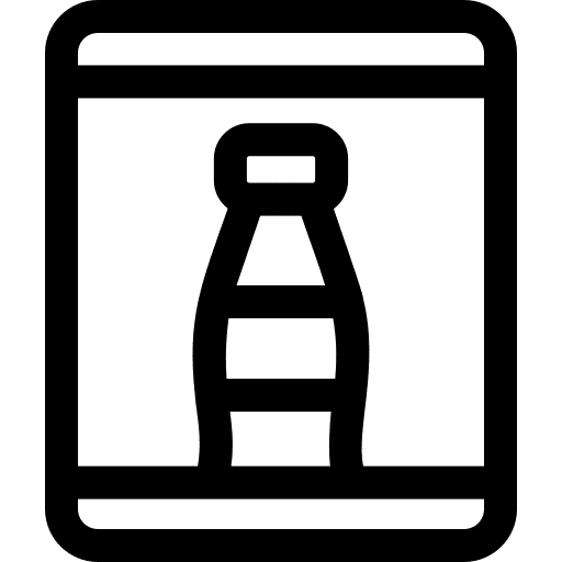 Minibar refrigerator furniture and household minibar icon