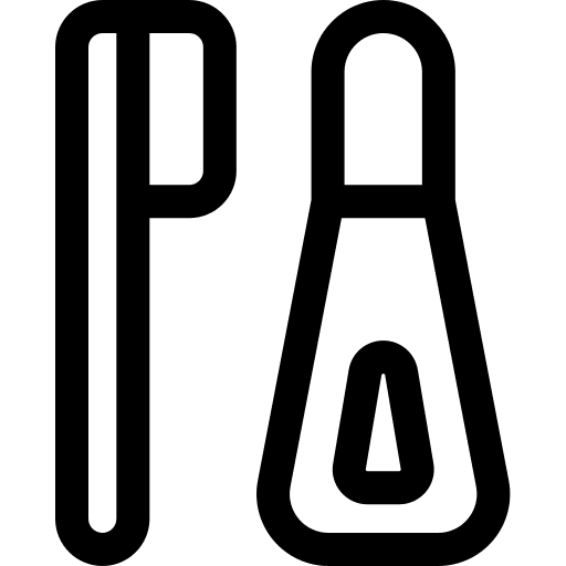 Toothbrush toothpaste healthcare and medical dental care icon