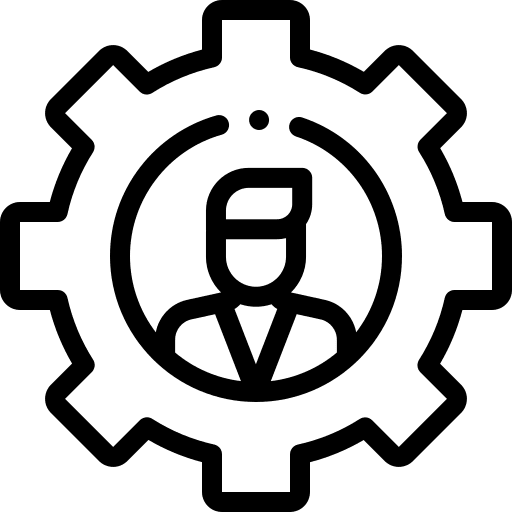 Businessman boss personalize business and finance icon