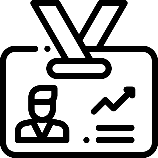 Id card id card identification business icon