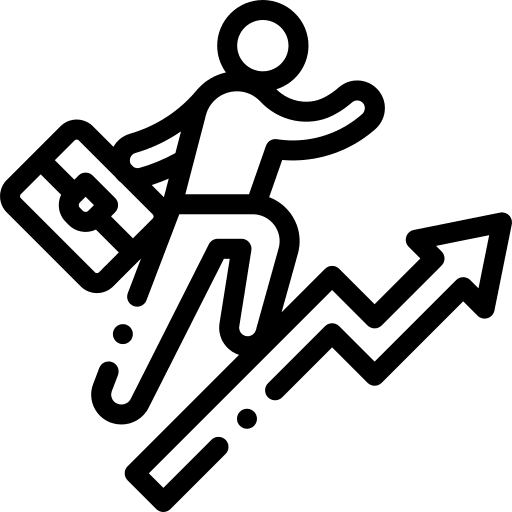 Promotion user arrow bitcoin up icon