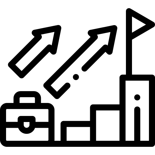 Growth growth portfolio progress icon