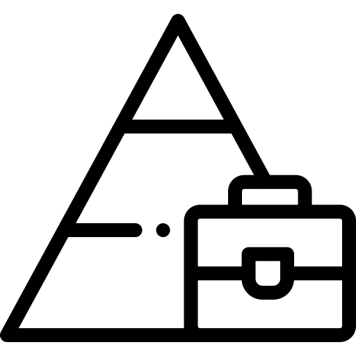 Hierarchy networking business hierarchy icon