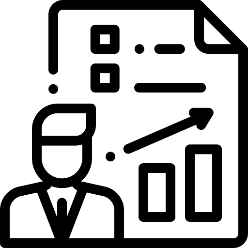 Report graphics bar graph business icon