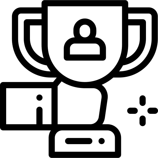 Trophy worker reward cup icon