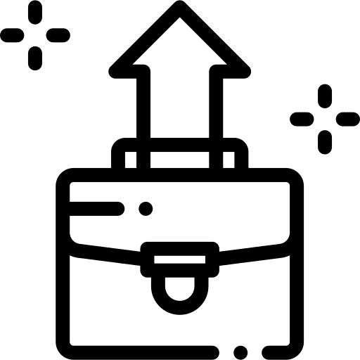 Work progress up promotion icon