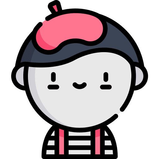 Mime professions and jobs actor entertainment icon