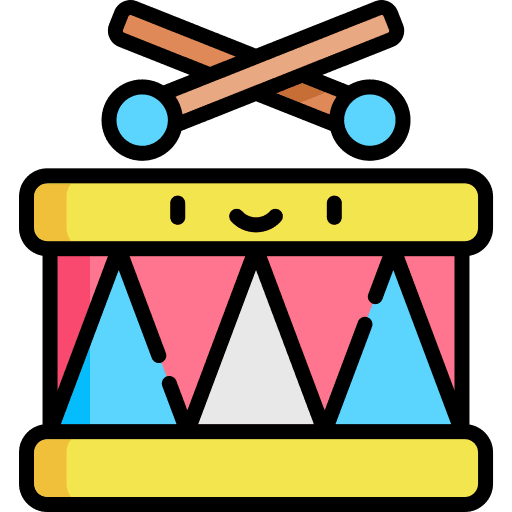 Drum drumsticks musical instrument drum icon