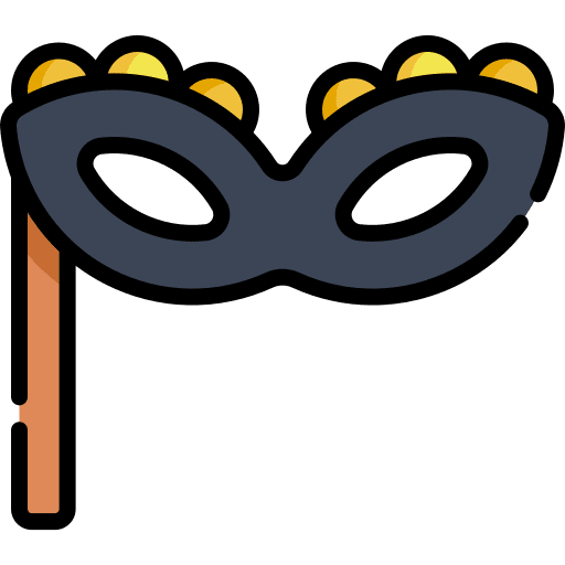 Eye mask mask party costume icon
