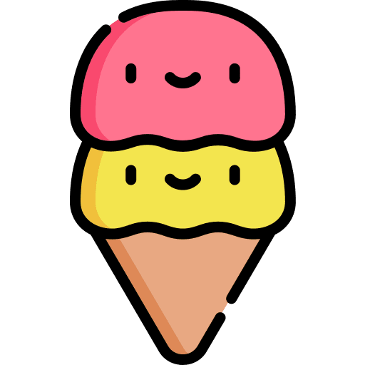 Ice cream dessert food and restaurant ice cream icon