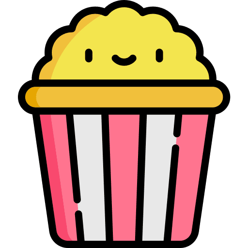 Popcorn salty corn food icon