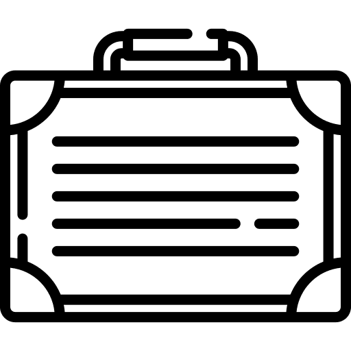 Case metallic case steel icon