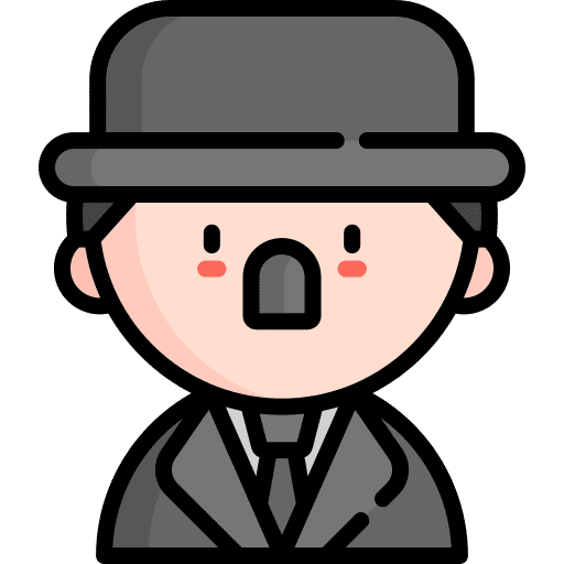 Charles chaplin profile user avatar icon