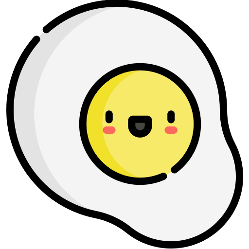 Egg egg sugar fried egg icon